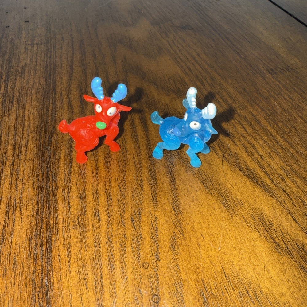 Zuru‎ Smashers Dino Ice Age Surprise Deer Frosted Red And Blue 1" Mini Figure